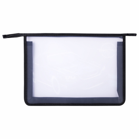 Папка для тетрадей ЮНЛАНДИЯ А4, 1 отделение, пластик, на молнии, "Speed Race", 271454 - Папки для тетрадей и уроков труда