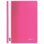 Скоросшиватель пластиковый BRAUBERG, А4, 130/180 мкм, розовый, 228672 - Папки-скоросшиватели мягкие