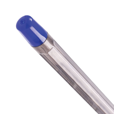 Ручка шариковая масляная BRAUBERG "Black Tone", СИНЯЯ, корпус тонированный, узел 0,7 мм, линия письма 0,35 мм, 142951 - Ручки шариковые неавтоматические