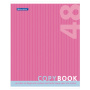 Тетрадь А5, 48 л., BRAUBERG, скоба, клетка, обложка картон, ОДИН ЦВЕТ, 401867 - Тетради 40-48 листов