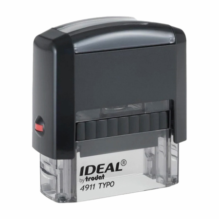 Штамп самонаборный 3-строчный, оттиск 38х14 мм, без рамки, TRODAT IDEAL 4911 P2, КАССА В КОМПЛЕКТЕ, 125426/168224 - Штампы прямоугольные самонаборные