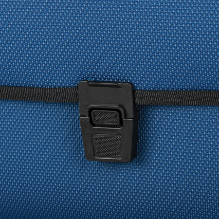 Папка-портфель пластиковая BRAUBERG "ДИПЛОМАТ" А4 (330х245х35 мм) 13 отделений, фактура "бисер", синяя, 226026 - Портфели пластиковые