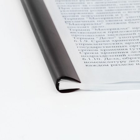 Скрепкошины для быстрого переплета BRAUBERG, КОМПЛЕКТ 10 шт., ширина 10 мм (до 50 листов), ЧЕРНЫЕ, 228324 - Механизмы для скоросшивания