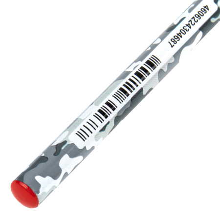 Карандаш чернографитный BRAUBERG "ARMY", 1 шт., HB, корпус ассорти, 181770 - Карандаши чернографитные