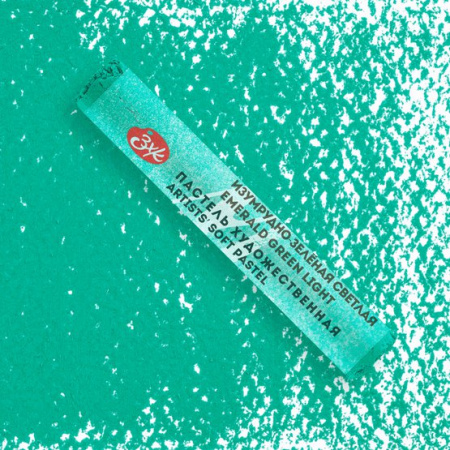 Пастель художественная "Мастер-Класс" изумрудно-зеленая светлая цв. №756