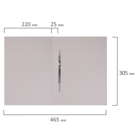 Скоросшиватель картонный мелованный BRAUBERG, 280 г/м2, до 200 листов, 110923 - Скоросшиватели картонные