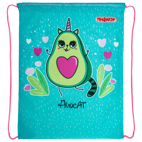 Мешок для обуви ПИФАГОР, 1 отделение, 40х32 см, "Avocat", 271597 - Мешки для обуви