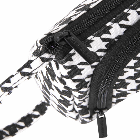 Пенал-косметичка BRAUBERG с ручкой, 1 откидная планка, полиэстер, 22x10х8 см, "Houndstooth", 271560 - Пеналы мягкие
