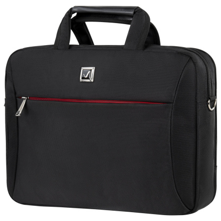 Сумка-портфель BRAUBERG с отделением для ноутбука 15-16", "Control 2", 2 отделения, черная, 41х32х10 см, 240397 - Сумки деловые с отделением для ноутбука и планшета