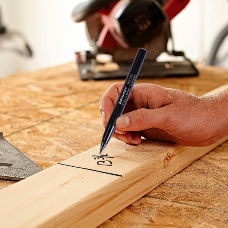 Маркер перманентный BRAUBERG NEW LINE, ЧЕРНЫЙ, круглый наконечник 2 мм, 152209 - Маркеры перманентные