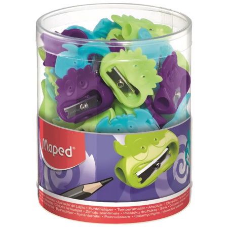 Точилка фигурная MAPED "Vivo Monsters", корпус пластиковый ассорти, 063511 - Точилки ручные