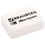 Ластики BRAUBERG "Ultra Square" 6 шт., размер ластика 29х18х8 мм, белые, натуральный каучук, 229603 - Ластики классические