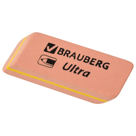 Ластики BRAUBERG "Ultra Mix" 9 шт., размер ластика 41х14х8 мм/29х18х8 мм, натуральный каучук, 229604 - Ластики классические