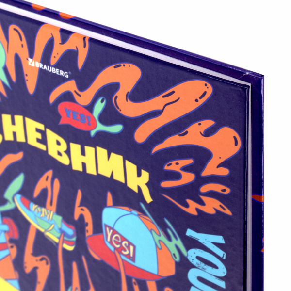 Дневник 1-11 класс 40 л., твердый, BRAUBERG, глянцевая ламинация, "Skateboarder", 106617 - Дневники универсальные