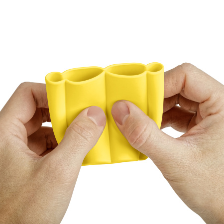 Стаканчик для рисования Мульти-Пульти силиконовый фигурный желтый, 160 мл - Инструменты для художественно-живописных работ