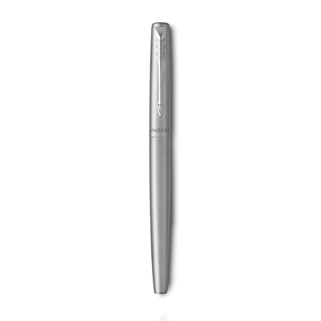 Ручка перьевая PARKER "Jotter Stainless Steel CT", корпус серебристый, детали хром, синяя, 2030946 - Ручки перьевые подарочные