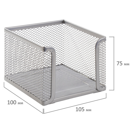 Настольный набор из металла BRAUBERG "Germanium", 4 предмета, серебристый, 231965 - Настольные наборы из металла