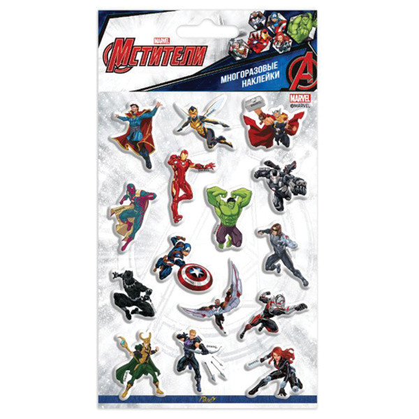 Наклейки объемные АССОРТИ, 11х20 см, PRIORITY - Наклейки