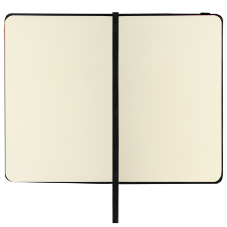 Скетчбук, слоновая кость 140 г/м2 90х140 мм, 80 л., КОЖЗАМ, резинка, BRAUBERG ART CLASSIC, черный, 113188 - Альбомы, скетчбуки и бумага для графики и эскизов