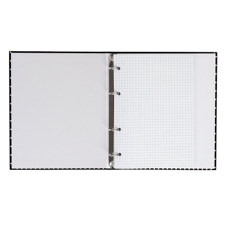 Тетрадь на кольцах А5 (165х215 мм), 120 листов, твердый картон, клетка, BRAUBERG, Стиль, 402006 - Тетради на кольцах и сменные блоки к ним