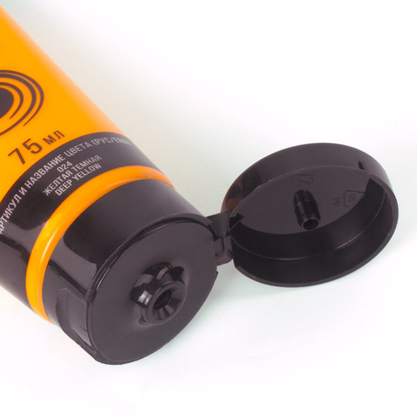 Краска акриловая художественная BRAUBERG ART CLASSIC, туба 75мл, ЖЕЛТАЯ ТЕМНАЯ, 191077 - Акриловые краски художественные поштучно