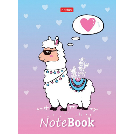 Блокнот МАЛЫЙ ФОРМАТ А6 105х145 мм, 24 л., скоба, ламинированная бумага, HATBER, Животные, 24Б6В1 - Блокноты