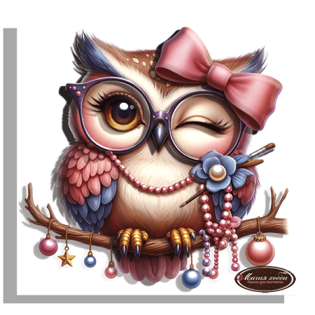 Набор папертоль “Совушки подружки” - Папертоль