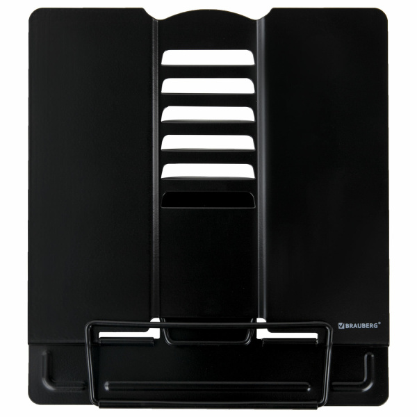 Подставка для книг и учебников BRAUBERG, Black, регулируемый угол наклона, металл, 238057 - Подставки для книг
