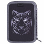 Пенал BRAUBERG, 3 отделения, полиэстер, 21х14 см, "Tiger", 271551 - Пеналы каркасные