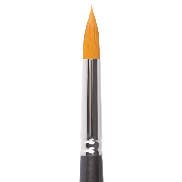 Кисть художественная проф. BRAUBERG ART CLASSIC, синтетика жесткая, круглая, № 9, короткая ручка, 200652 - Кисти художественные из синтетического волоса