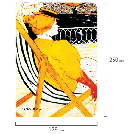 Тетради 60 л. в линию обложка SoftTouch, НАБОР 2 шт., бежевая бумага 70 г/м2, сшивка, B5 (179х250 мм), ВПЕЧАТЛЕНИЕ, BRAUBERG, 403825 - Тетради более 60 листов