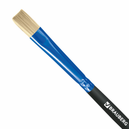 Кисть щетина, плоская № 4, BRAUBERG PREMIUM, 200994 - Кисти для рисования