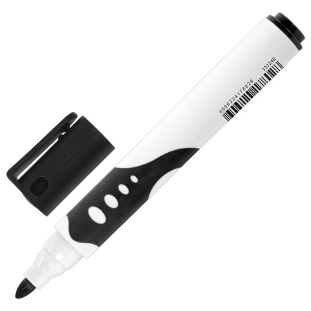 Маркеры стираемые для белой доски НАБОР 4 ЦВЕТА, BRAUBERG "SOFT", 5 мм, резиновая вставка, 151252 - Маркеры для досок