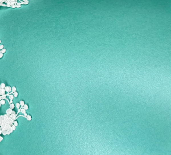 Дизайнерская бумага с покрытием "перламутр" и "металлик", цвет "Лагуна", плотность 285 гр., размер 35*50 см - Дизайнерская бумага