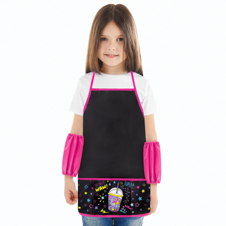 Фартук с нарукавниками для уроков труда BRAUBERG, 3 кармана, 45x54 см, "Pop Style", 271633 - Аксессуары для рисования