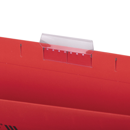 Подвесные папки A4/Foolscap (404х240 мм) до 80 л., КОМПЛЕКТ 10 шт., красные, картон, STAFF, 270936 - Подвесные папки Foolscap