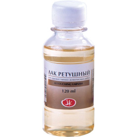 Лак ретушный для художественно-живописных работ флакон 120мл Невская Палитра