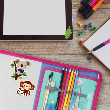 Наклейки из EVA "Зверушки", 24 штуки, ассорти, ЮНЛАНДИЯ, 662686 - Наклейки