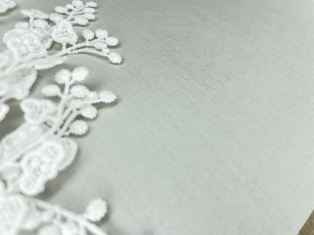 Дизайнерская бумага с односторонним тиснением лен, цвет жемчуг, плотность 290 гр., размер 35*50 см - Дизайнерская бумага