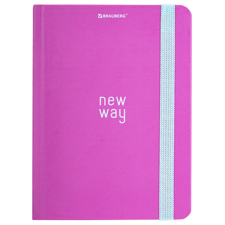 Блокнот с резинкой в клетку 96 л., МАЛЫЙ ФОРМАТ А6 (102х148 мм), твердая обложка, BRAUBERG, "Neon", 113740 - Блокноты в книжном переплете