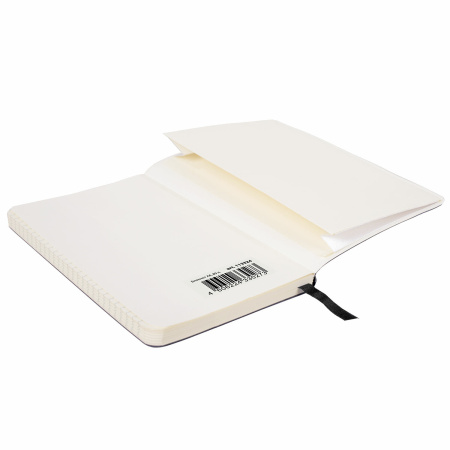 Блокнот МАЛЫЙ ФОРМАТ (100x150 мм) А6, BRAUBERG "Metropolis Ultra", под кожу, 80 л., клетка, черный, 113324 - Бизнес-блокноты и бизнес-тетради