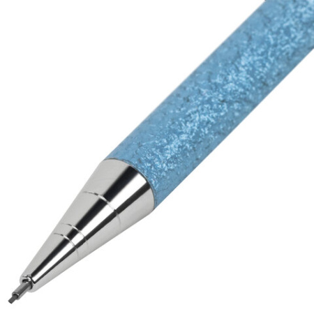 Карандаш механический 0,5 мм, HB, BRAUBERG OCEAN BLUE, металлический корпус, 181978 - Карандаши механические