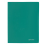 Папка с боковым металлическим прижимом BRAUBERG стандарт, зеленая, до 100 листов, 0,6 мм, 221627 - Папки с прижимом