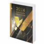 Календарь-ежедневник настольный перекидной 2024 г., "GOLD", 320 л., блок офсет, 2 краски, BRAUBERG, 115261 - Календари настольные