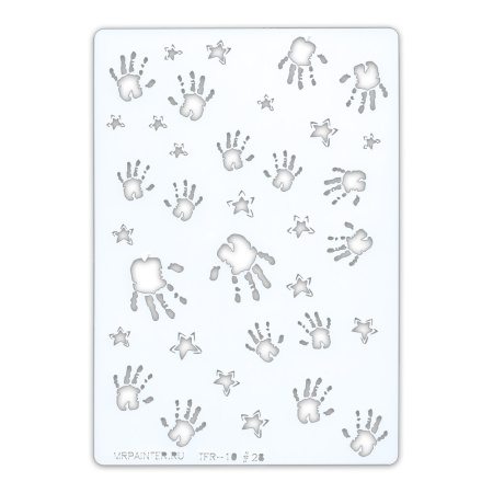 Трафарет-маска "Руки" 11.5*16.5 см от "Mr.Painter"