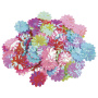 Пайетки для творчества "Цветы", яркие, цвет ассорти, 5 цветов, 22 мм, 20 грамм, ОСТРОВ СОКРОВИЩ, 661286 - Пайетки для творчества