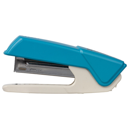 Степлер №10 BRAUBERG "ADVANCED", до 15 листов, с антистеплером, голубой, 228747 - Степлеры настольные