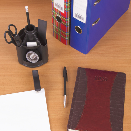 Канцелярский набор STAFF "Минидеск", 11 предметов, вращающаяся конструкция, 230742 - Наборы офисные пластиковые с наполнением