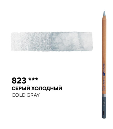 Карандаш профессиональный акварельный Белые ночи серый холодный №823
