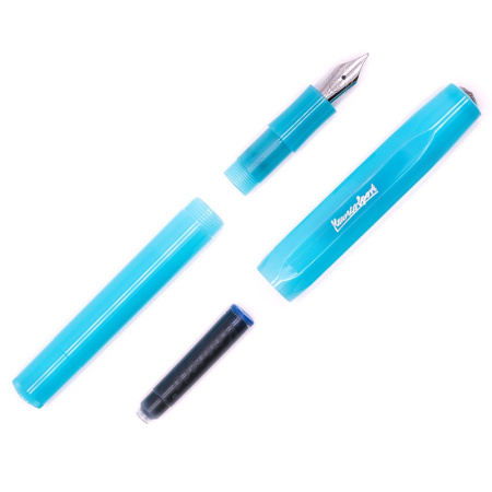 Ручка перьевая KAWECO FROSTED Sport F 0.7мм корпус светло-черничный - Перьевые ручки